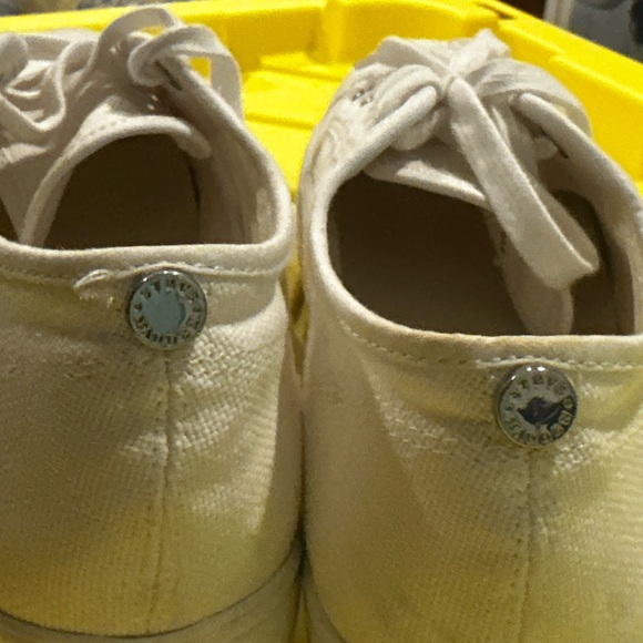 Steve Madden Off-White Canvas Sneakers - Picture 3 of 4